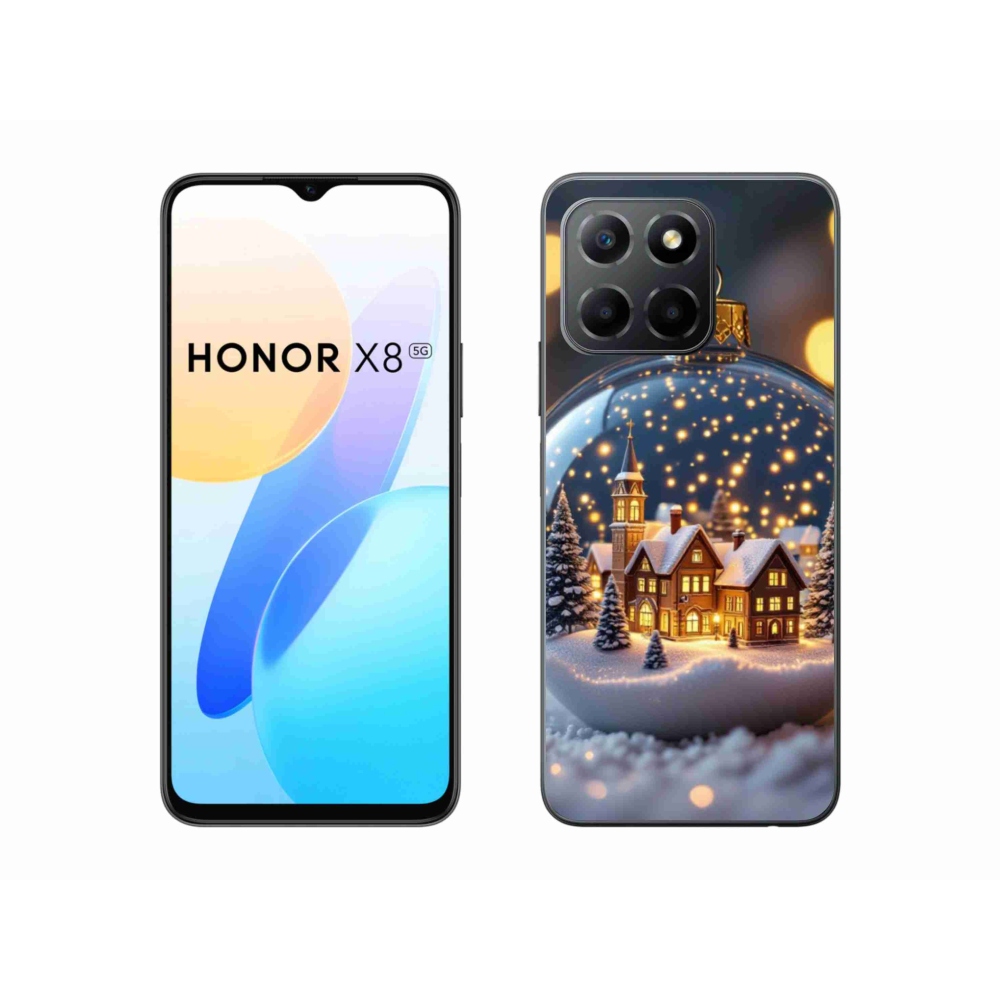Gélový kryt mmCase na Honor X8 5G/Honor 70 Lite 5G - vianočné gule 4