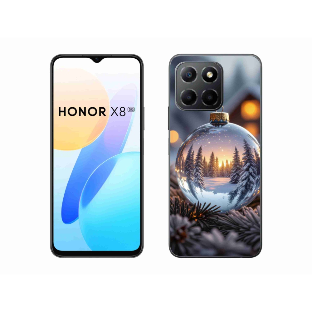Gélový kryt mmCase na Honor X8 5G/Honor 70 Lite 5G - vianočná ozdoba