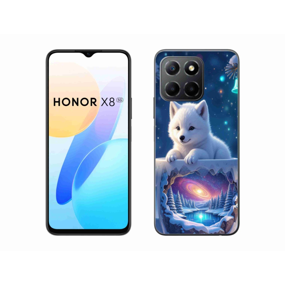 Gélový kryt mmCase na Honor X8 5G/Honor 70 Lite 5G - vianočné šteňa