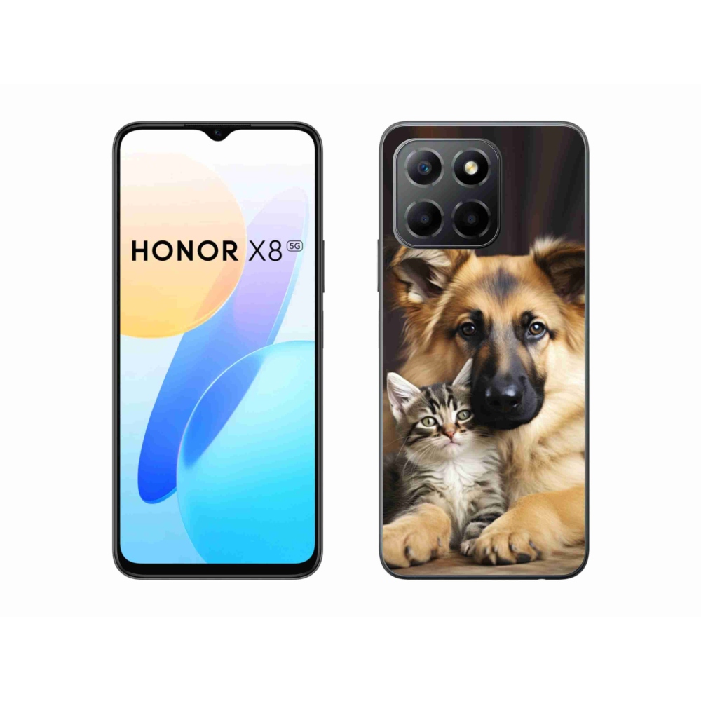 Gélový kryt mmCase na Honor X8 5G/Honor 70 Lite 5G - zvieracie priateľstvo