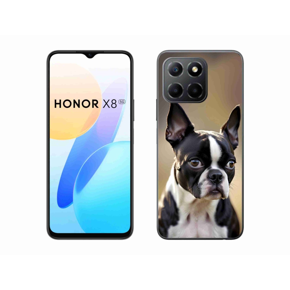 Gélový kryt mmCase na Honor X8 5G/Honor 70 Lite - bostonský teriér