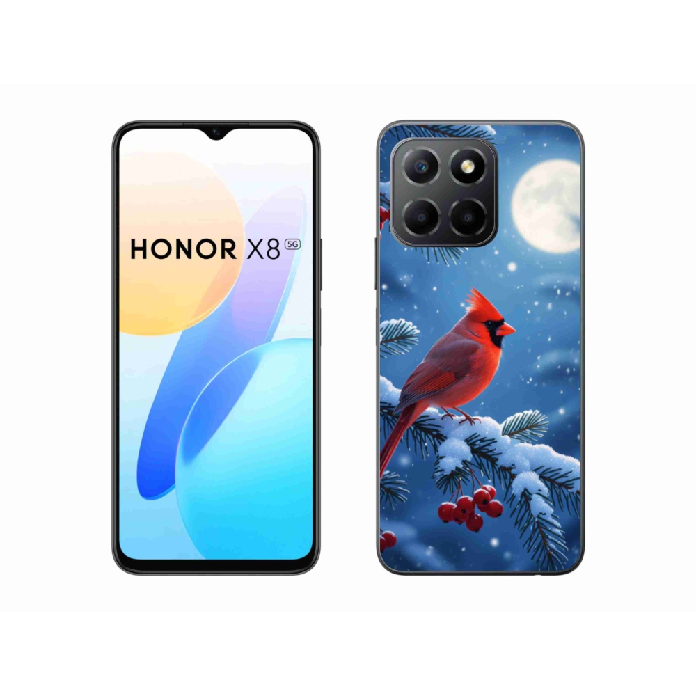Gélový kryt mmCase na Honor X8 5G/Honor 70 Lite - kardinál červený