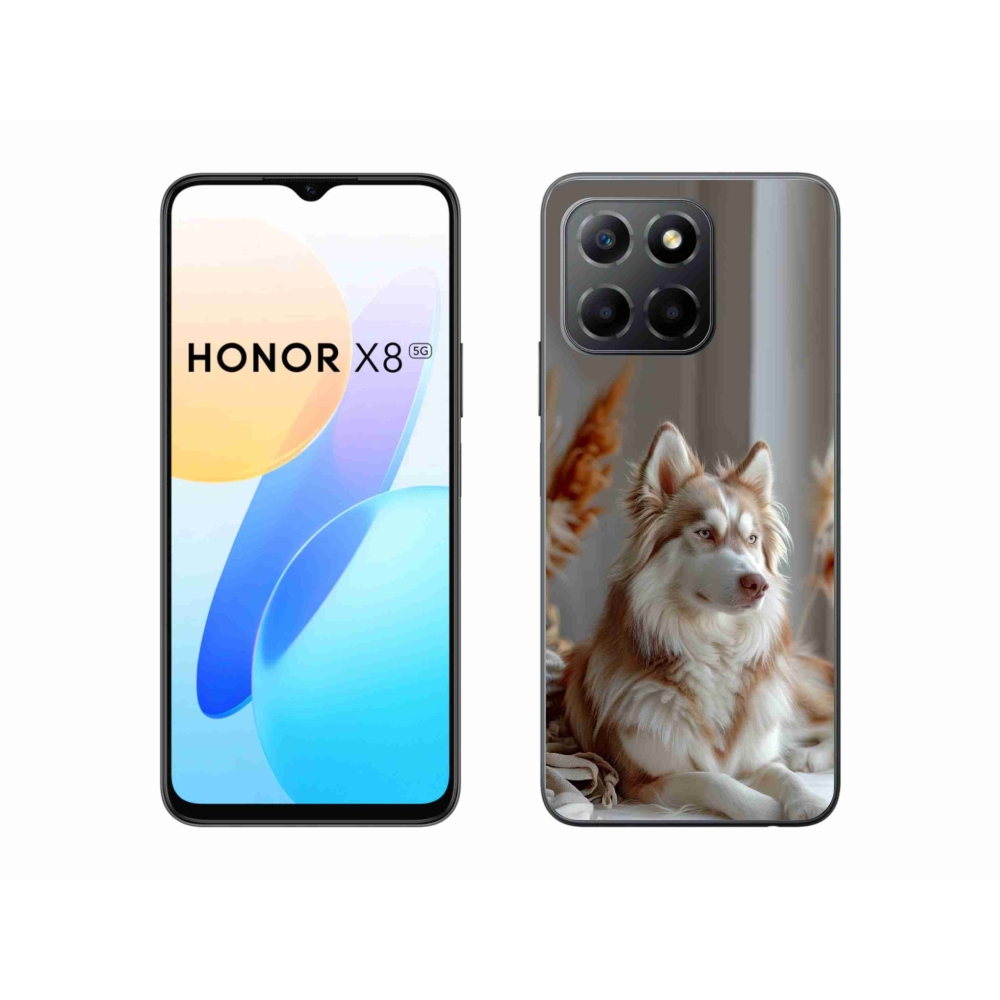 Gélový kryt mmCase na Honor X8 5G/Honor 70 Lite - pokojný sibírsky husky