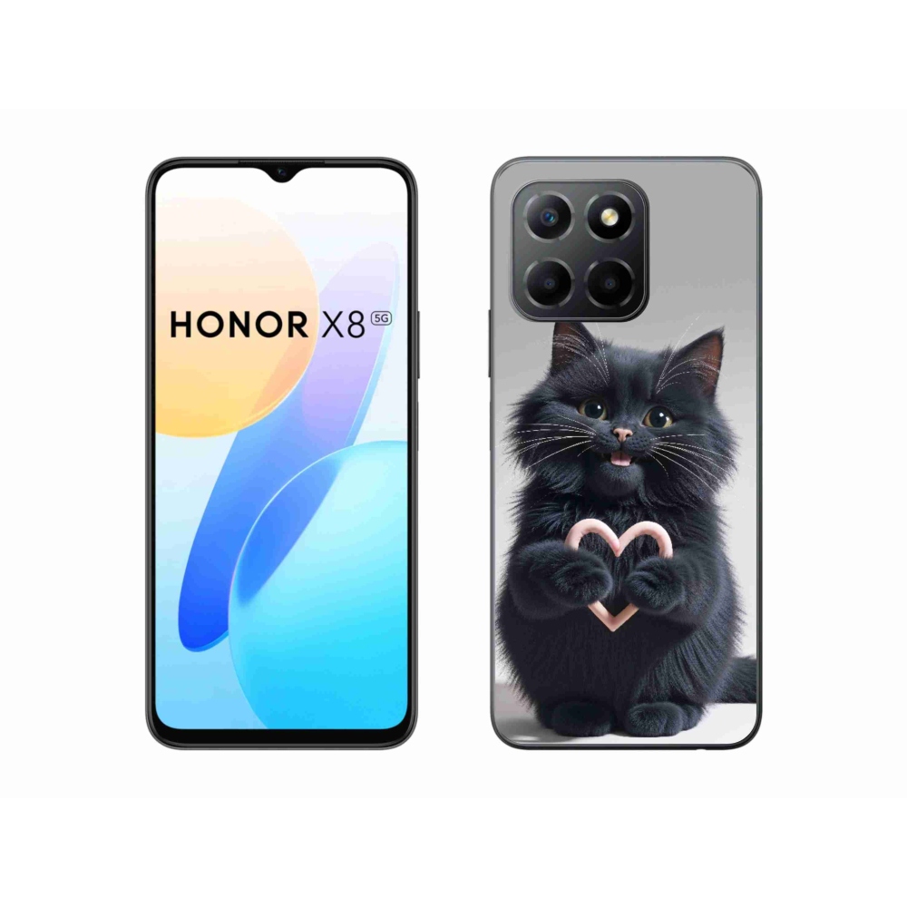 Gélový kryt mmCase na Honor X8 5G/Honor 70 Lite - mačacia láska 3