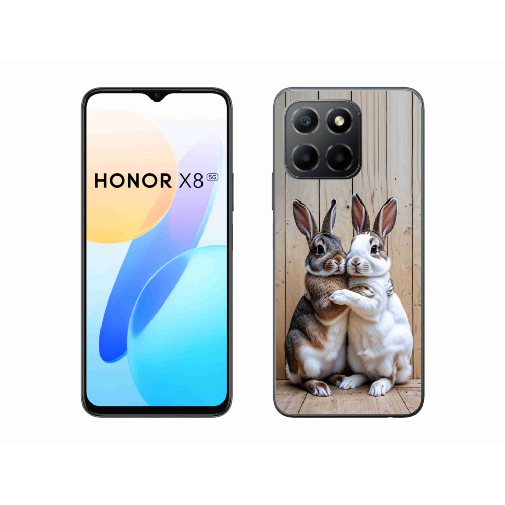 Gélový kryt mmCase na Honor X8 5G/Honor 70 Lite - králičie pár