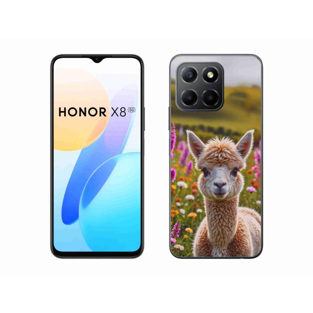 Gélový kryt mmCase na Honor X8 5G/Honor 70 Lite - lama na lúke