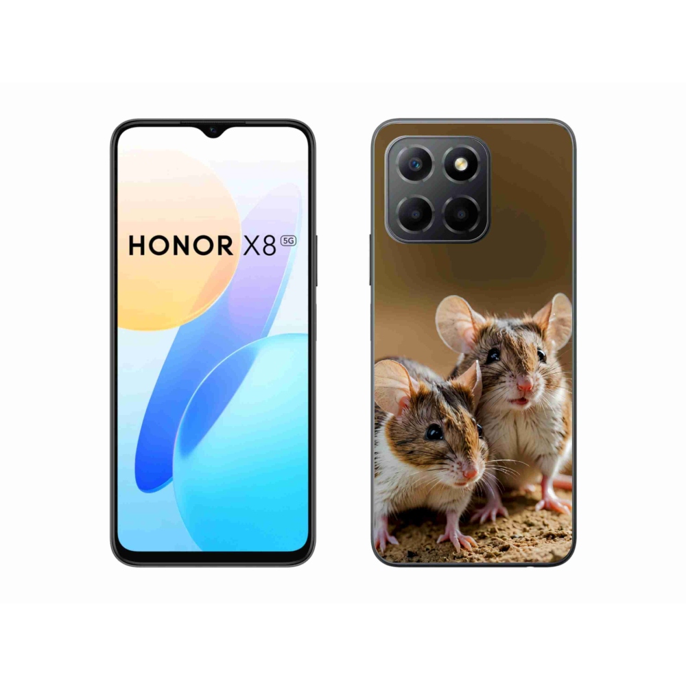 Gélový kryt mmCase na Honor X8 5G/Honor 70 Lite - myší duo