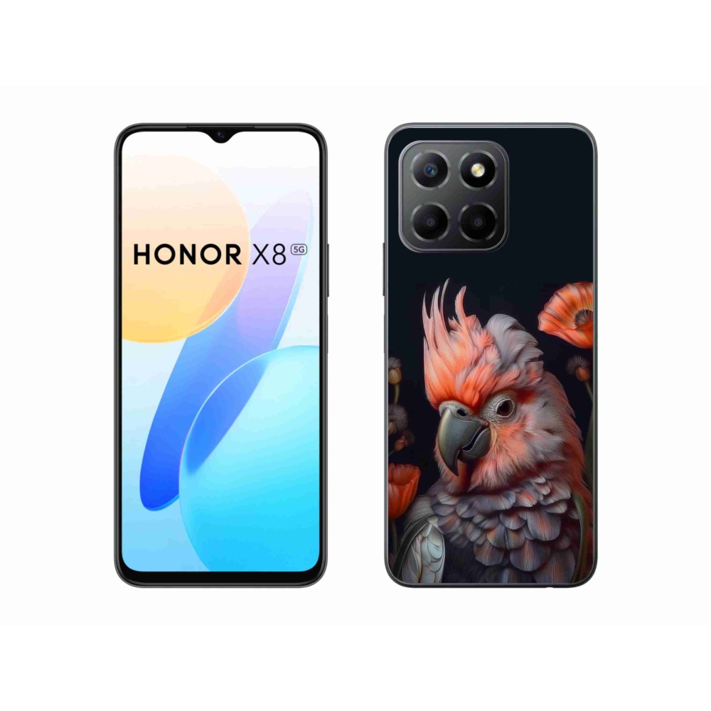 Gélový kryt mmCase na Honor X8 5G/Honor 70 Lite - papagáj kakadu vo farbách