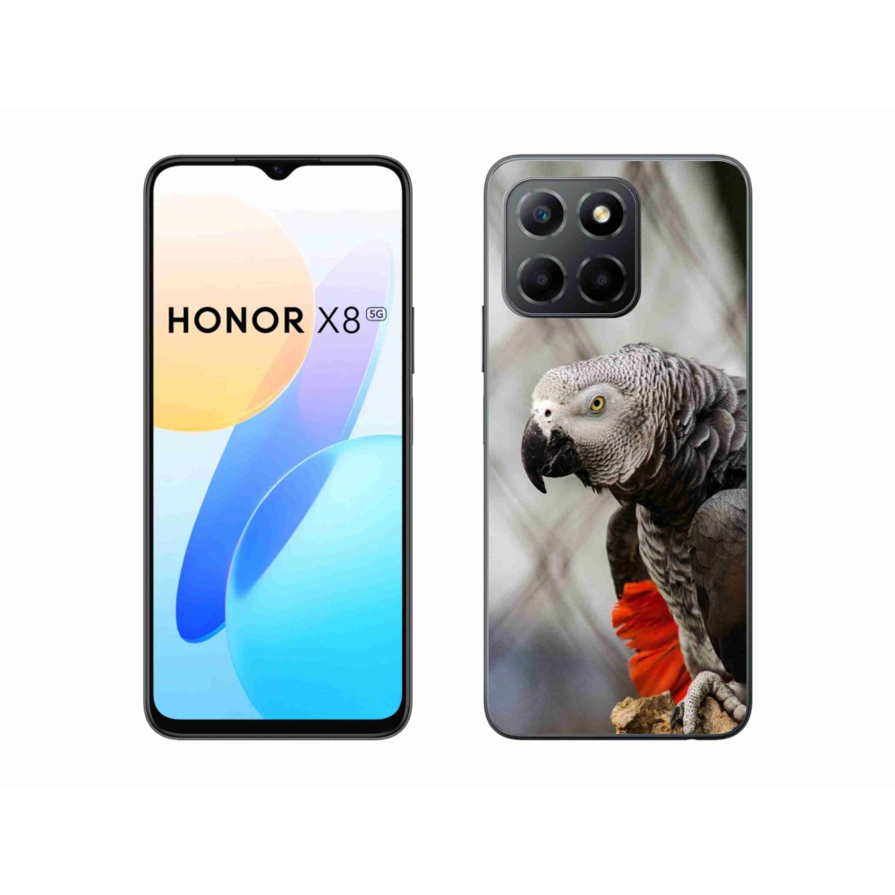 Gélový kryt mmCase na Honor X8 5G/Honor 70 Lite - papagáj žako 3