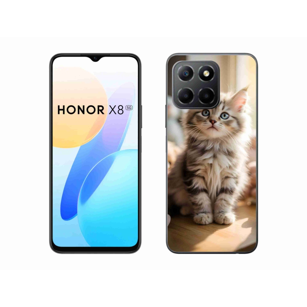 Gélový kryt mmCase na Honor X8 5G/Honor 70 Lite - roztomilé mačiatko 10