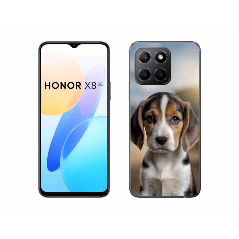 Gélový kryt mmCase na Honor X8 5G/Honor 70 Lite - roztomilý bígl
