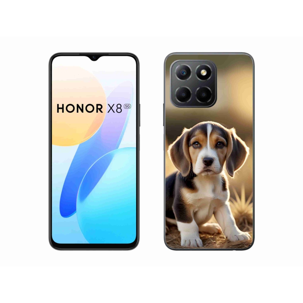 Gélový kryt mmCase na Honor X8 5G/Honor 70 Lite - roztomilý bígl