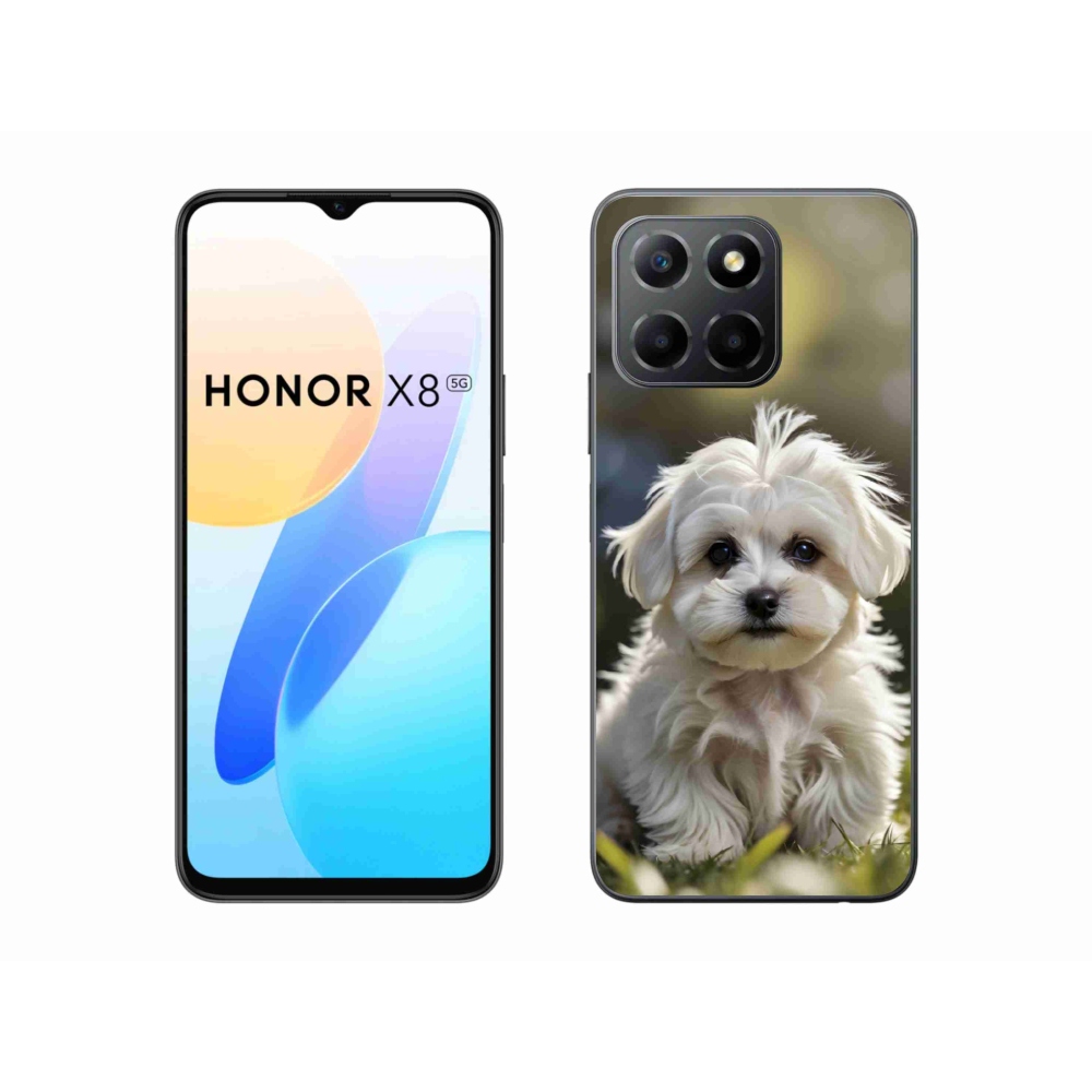 Gélový kryt mmCase na Honor X8 5G/Honor 70 Lite - roztomilý maltézsky psík