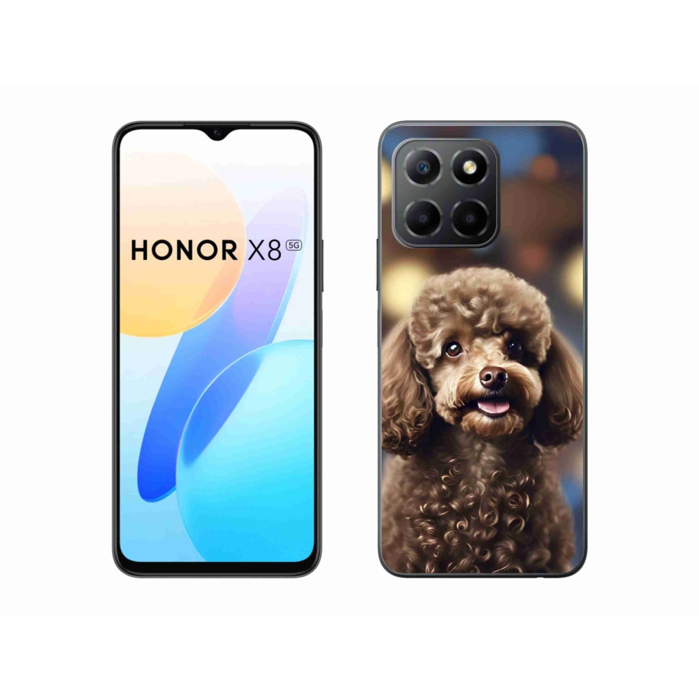 Gélový kryt mmCase na Honor X8 5G/Honor 70 Lite - roztomilý pudel