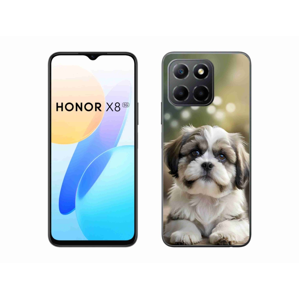Gélový kryt mmCase na Honor X8 5G/Honor 70 Lite - roztomilý shih-tzu