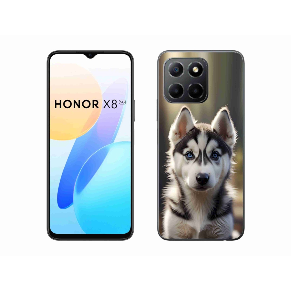 Gélový kryt mmCase na Honor X8 5G/Honor 70 Lite - roztomilý sibírsky husky
