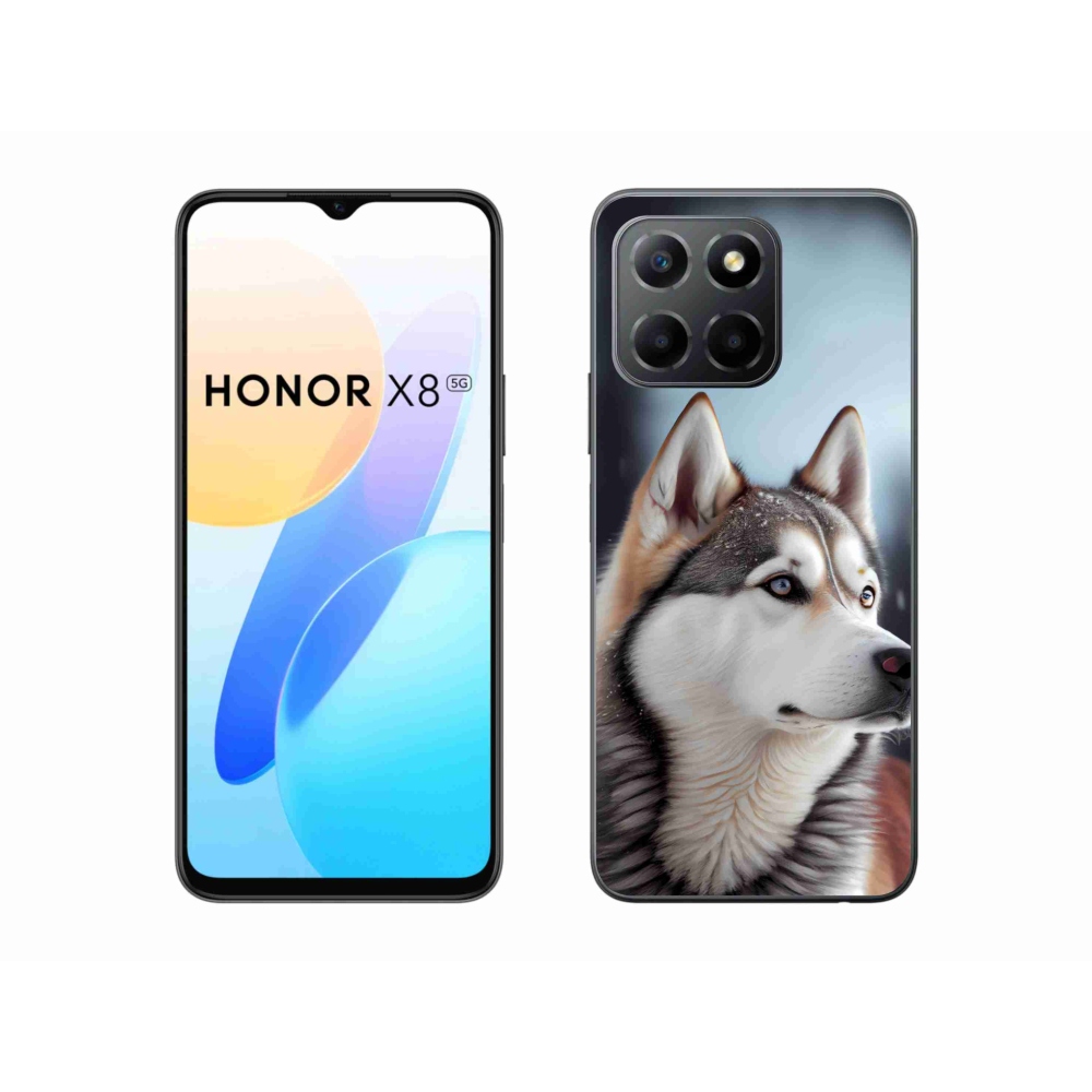 Gélový kryt mmCase na Honor X8 5G/Honor 70 Lite - sibírsky husky