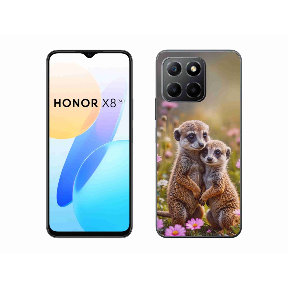 Gélový kryt mmCase na Honor X8 5G/Honor 70 Lite - surikatí duo