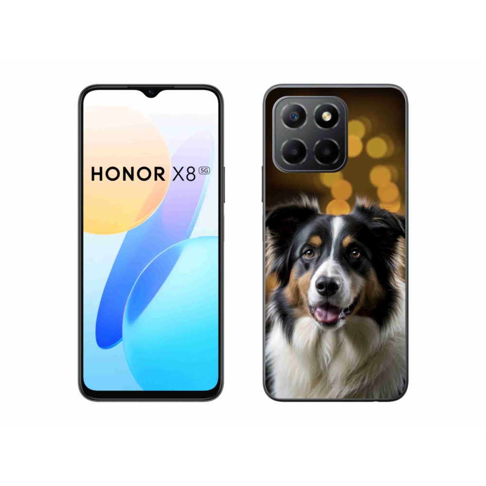 Gélový kryt mmCase na Honor X8 5G/Honor 70 Lite - usmievavý austrálsky ovčiak