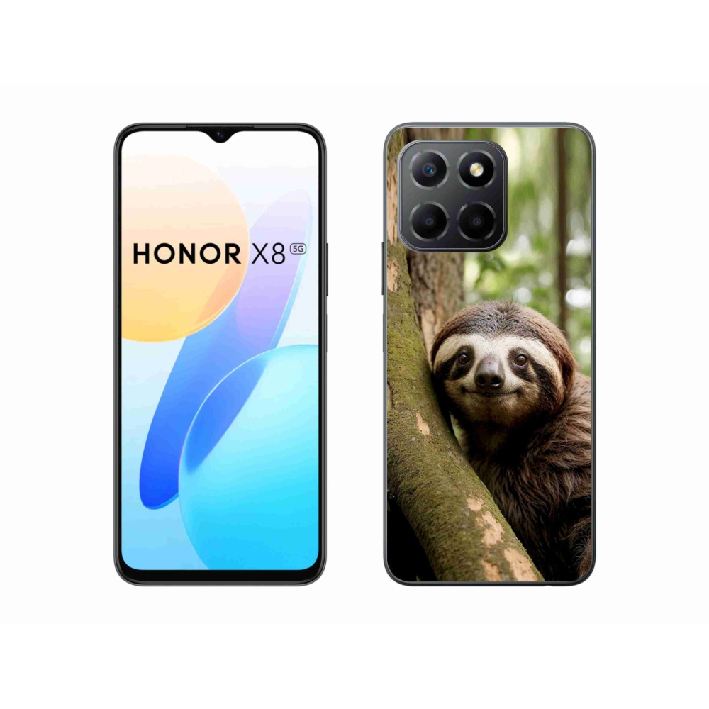 Gélový kryt mmCase na Honor X8 5G/Honor 70 Lite - usmievavý leňochod