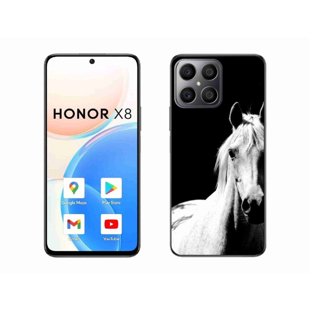 Gélový kryt mmCase na Honor X8 - biely kôň 5