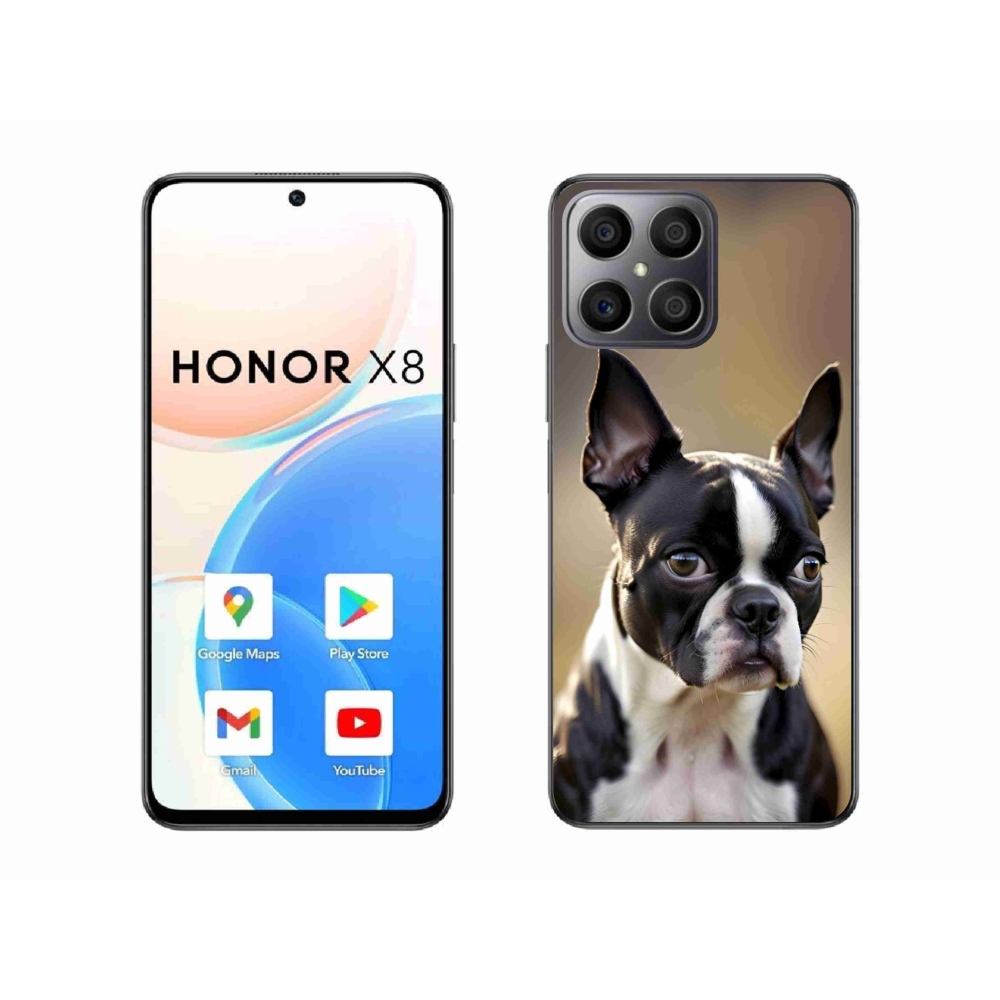 Gélový kryt mmCase na Honor X8 - bostonský teriér
