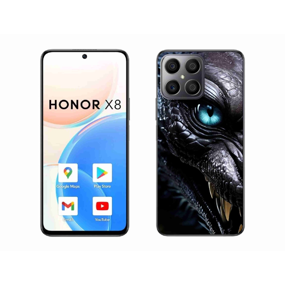 Gélový kryt mmCase na Honor X8 - dračí pohľad