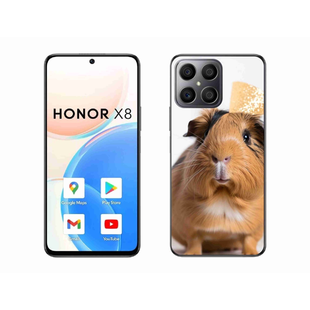 Gélový kryt mmCase na Honor X8 - hnedé morča