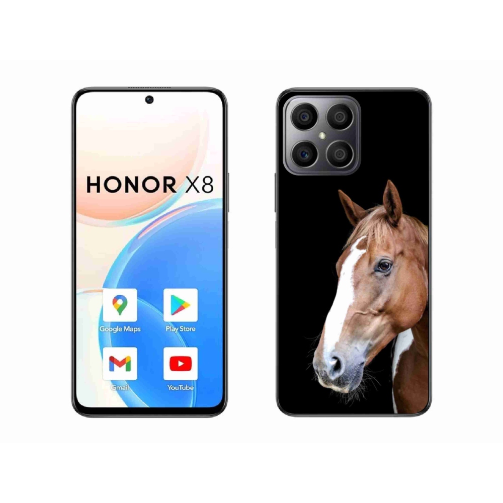 Gélový kryt mmCase na Honor X8 - hnedý kôň 3