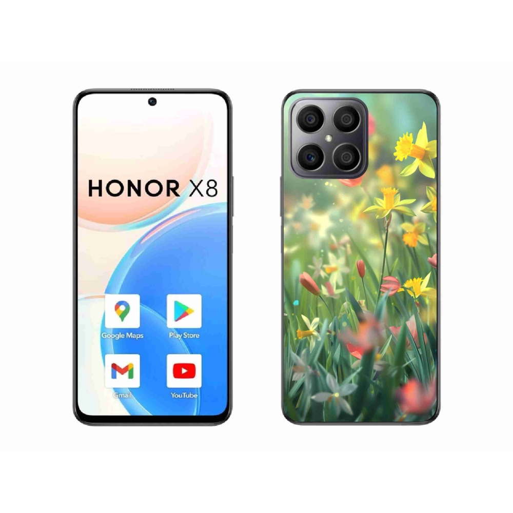Gélový kryt mmCase na Honor X8 - jarné kvety