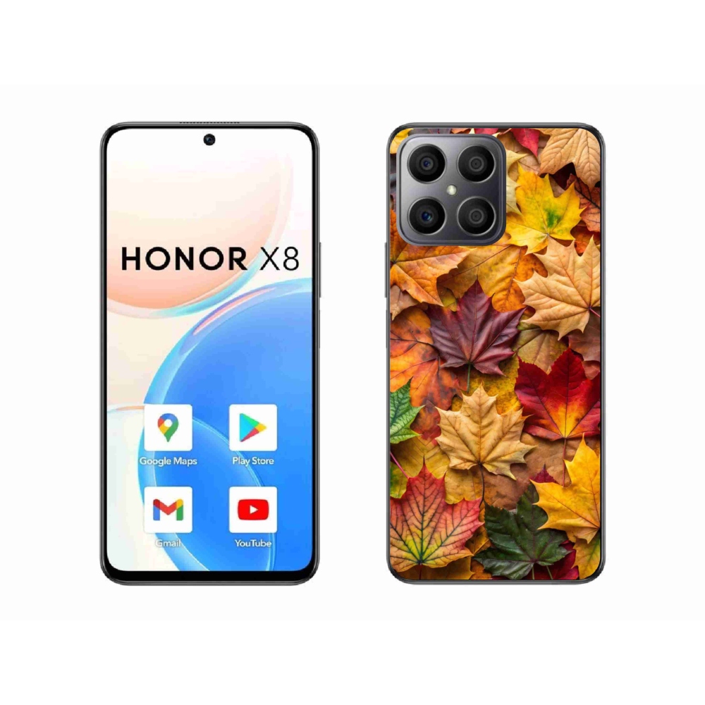 Gélový kryt mmCase na Honor X8 - javorové listy 2