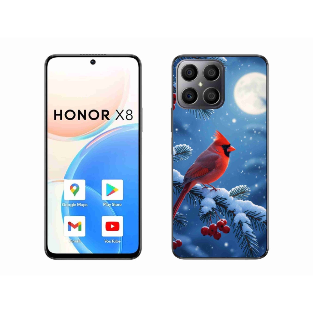 Gélový kryt mmCase na Honor X8 - kardinál červený