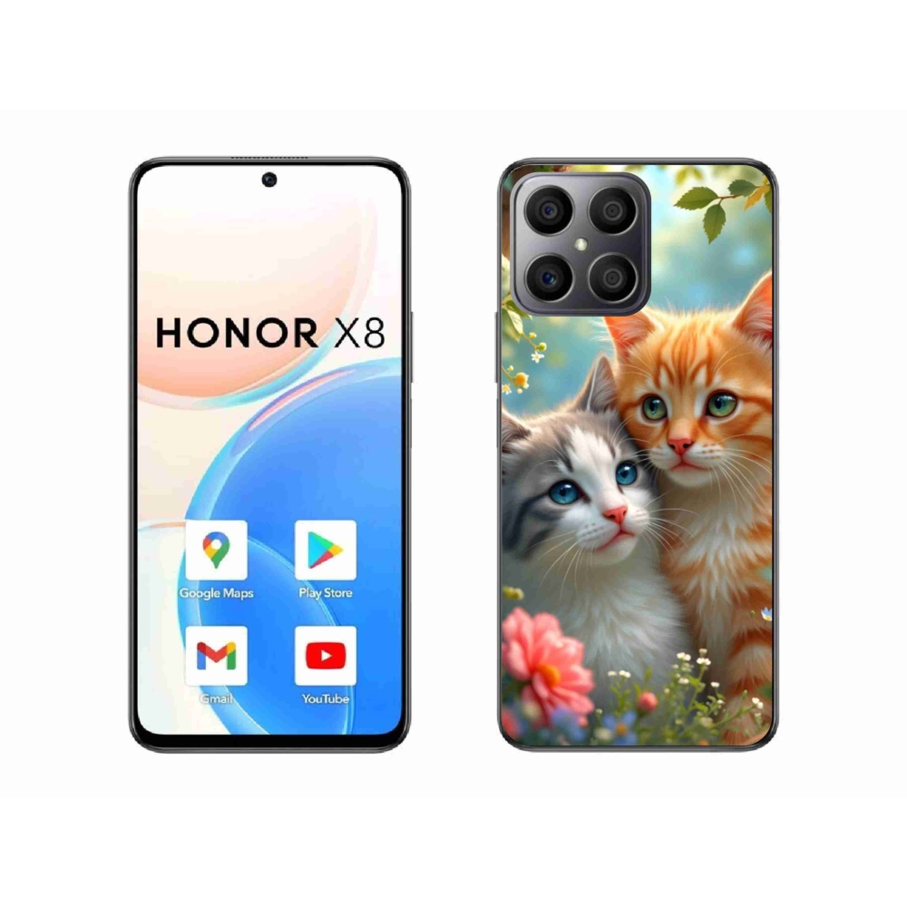 Gélový kryt mmCase na Honor X8 - mačacia láska 2