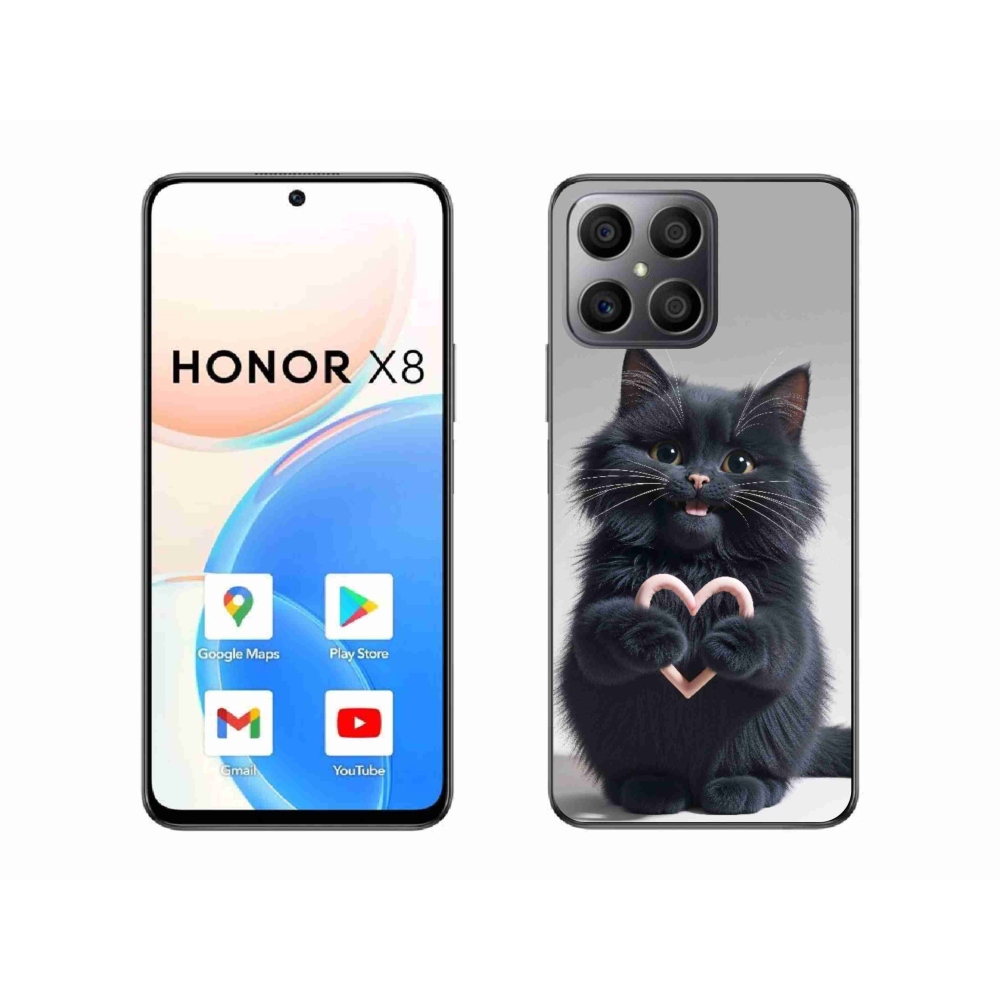 Gélový kryt mmCase na Honor X8 - mačacia láska 3