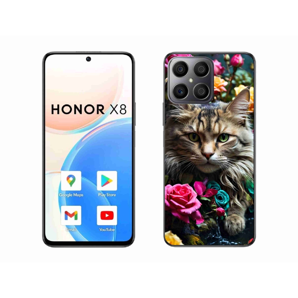 Gélový kryt mmCase na Honor X8 - mačacie pohľad 2