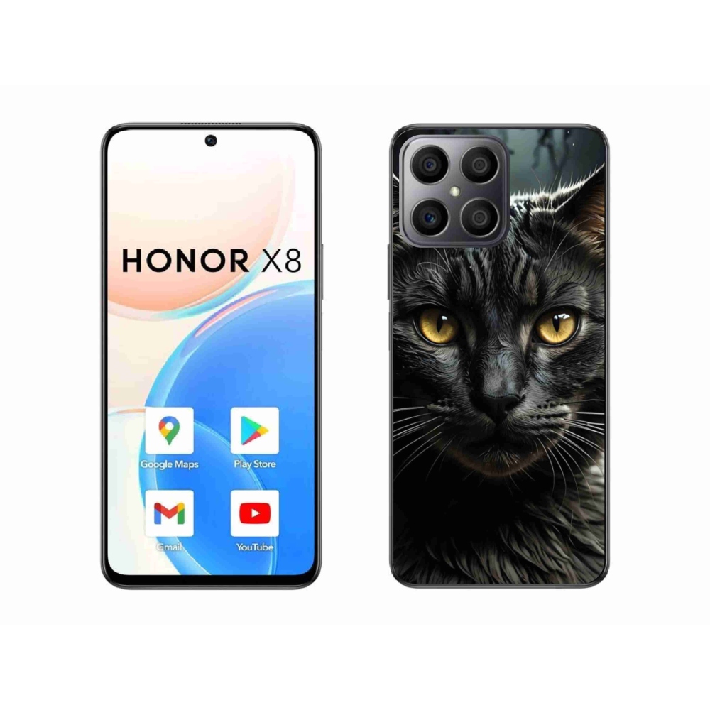 Gélový kryt mmCase na Honor X8 - mačacie pohľad 3