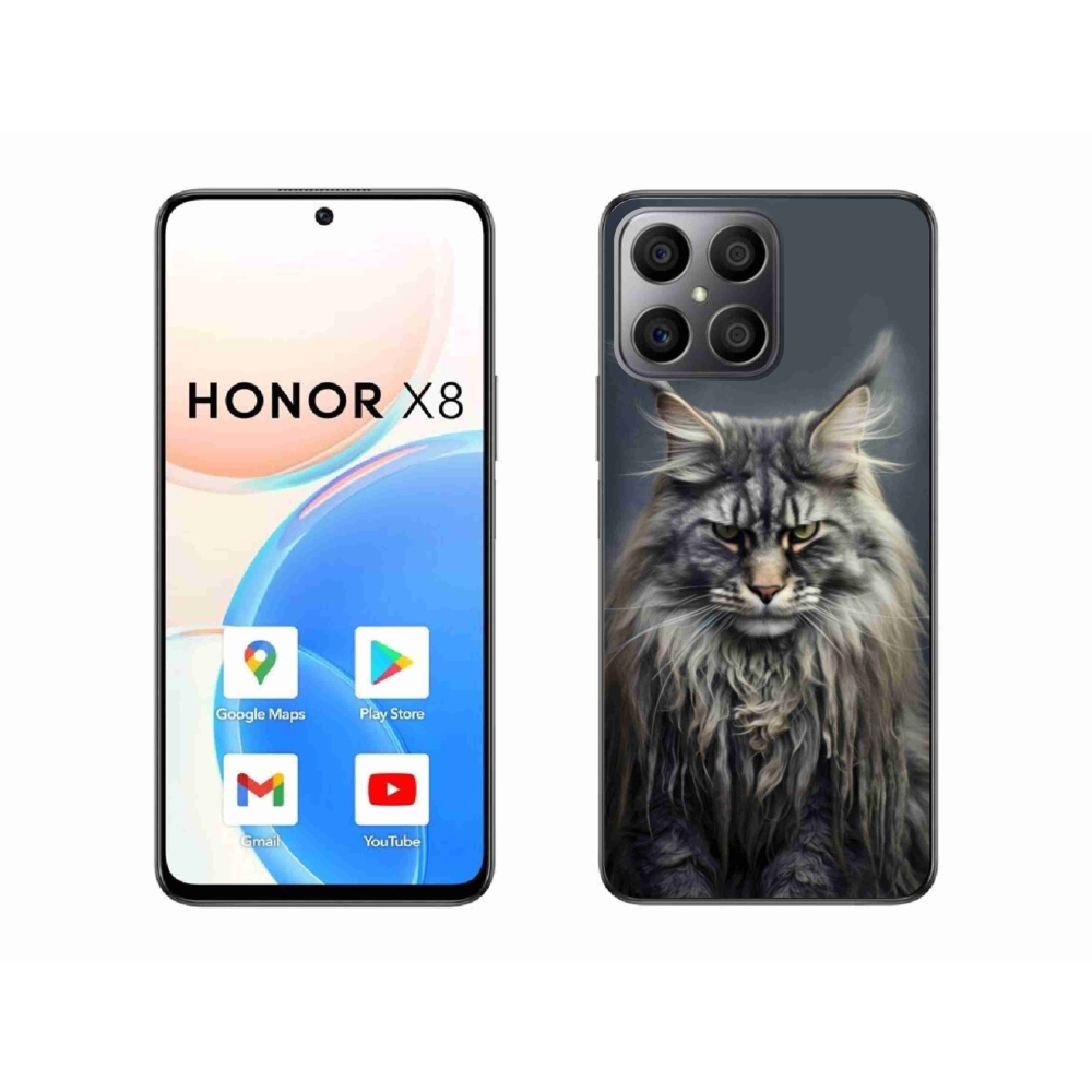 Gélový kryt mmCase na Honor X8 - mačacie pohľad 4