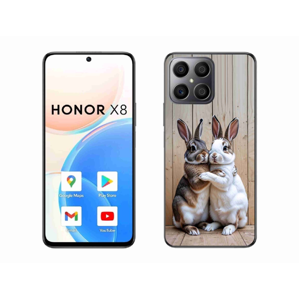 Gélový kryt mmCase na Honor X8 - králičie pár