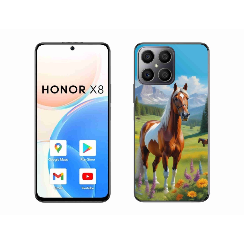 Gélový kryt mmCase na Honor X8 - kôň na lúke