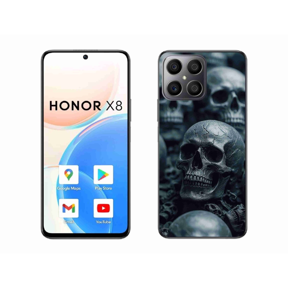 Gélový kryt mmCase na Honor X8 - lebka 2