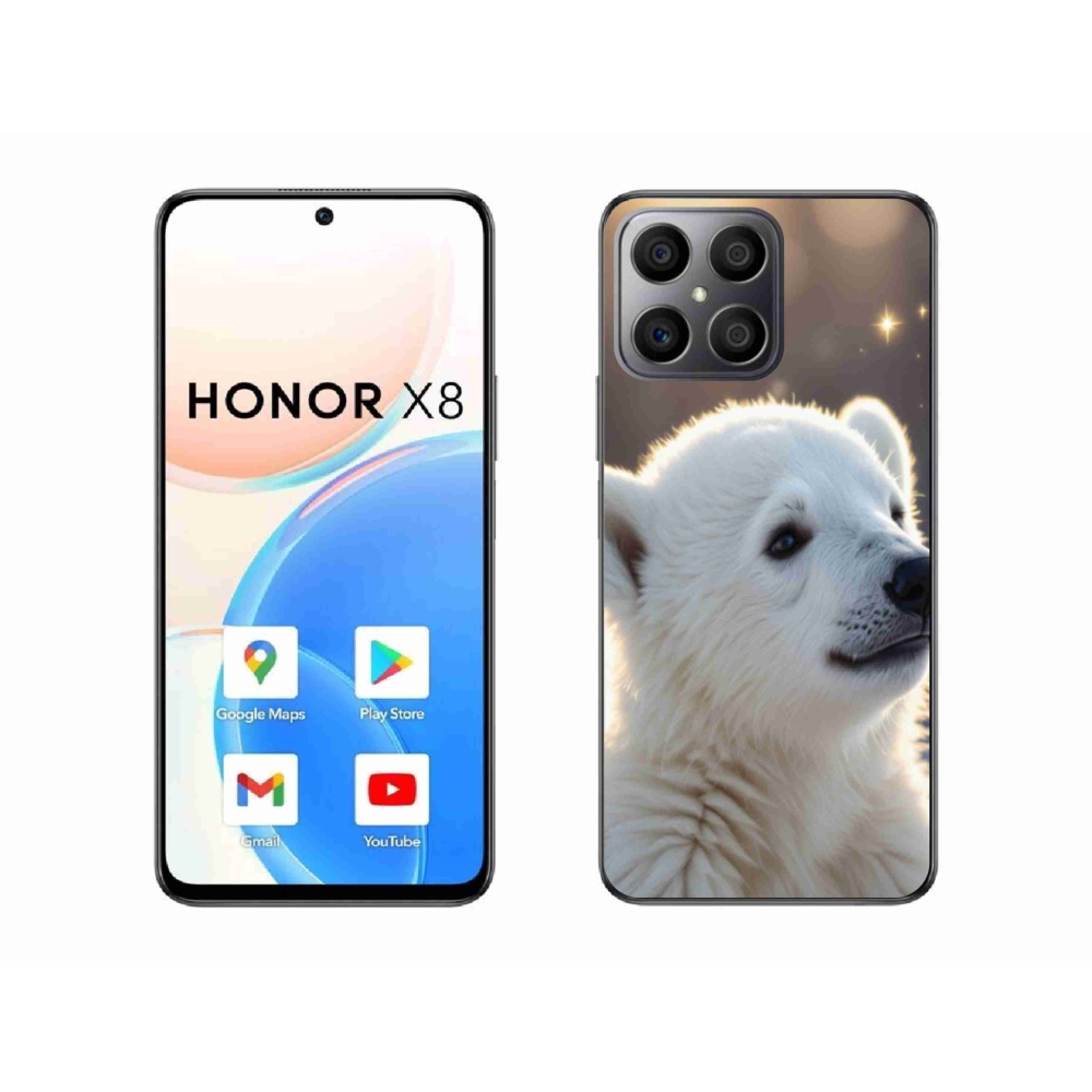 Gélový kryt mmCase na Honor X8 - ľadový medveď