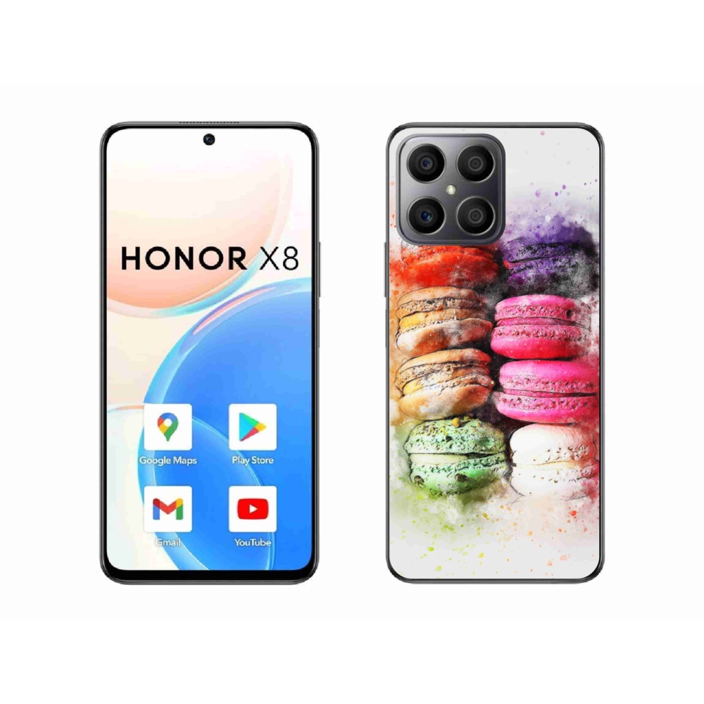 Gélový kryt mmCase na Honor X8 - makrónky