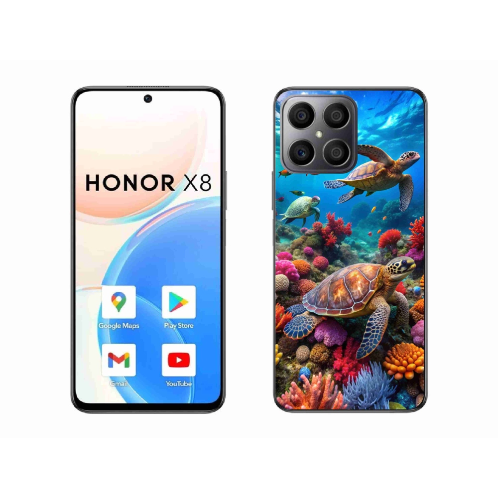 Gélový kryt mmCase na Honor X8 - morský svet 2