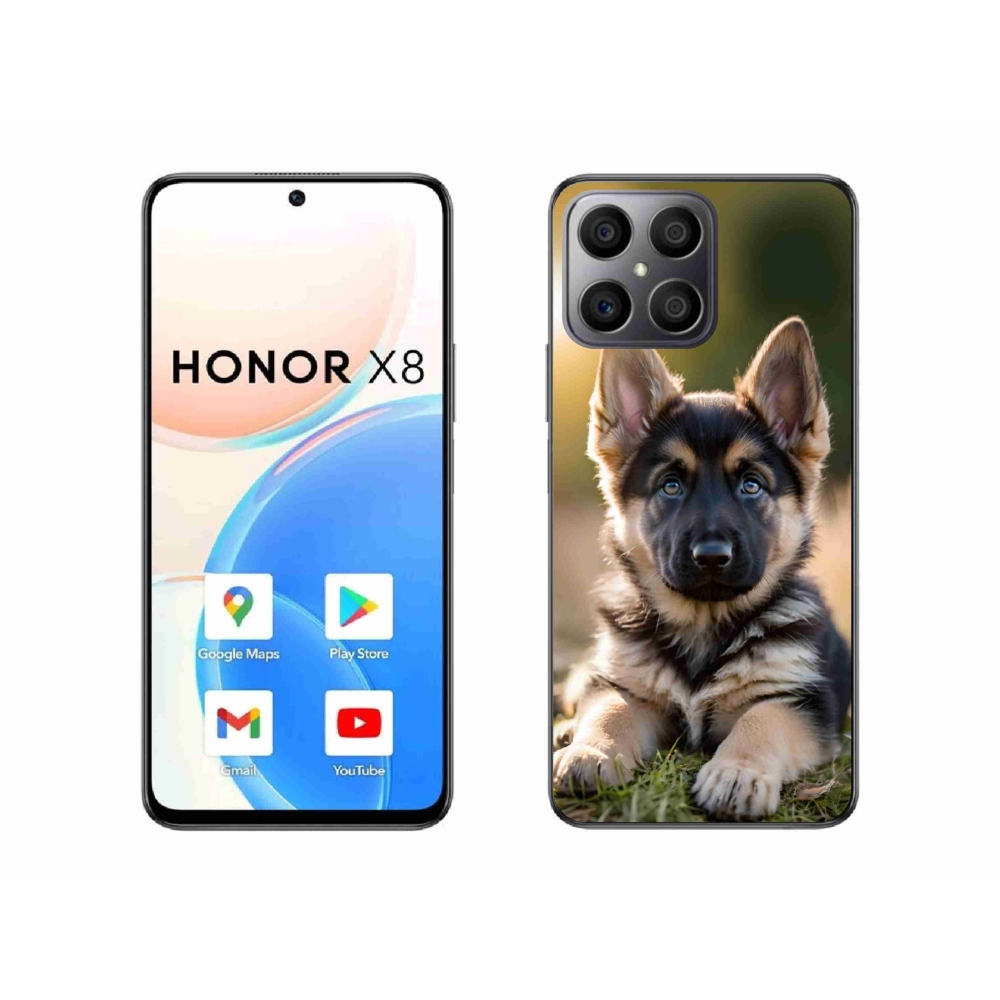 Gélový kryt mmCase na Honor X8 - nemecký ovčiak v prírode