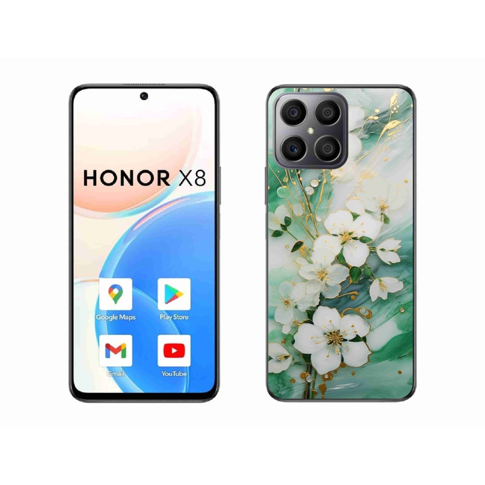 Gélový kryt mmCase na Honor X8 - nežné kvety