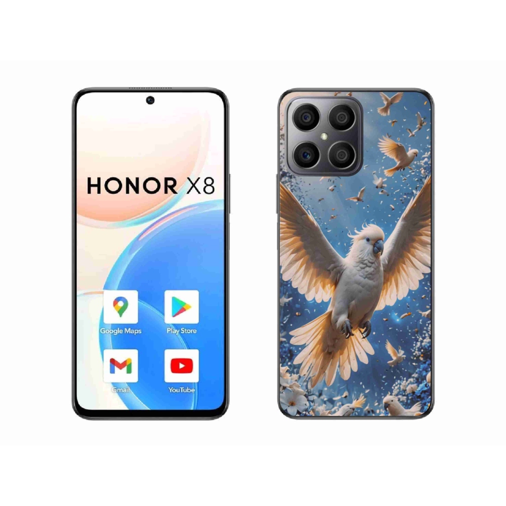 Gélový kryt mmCase na Honor X8 - papagáj kakadu