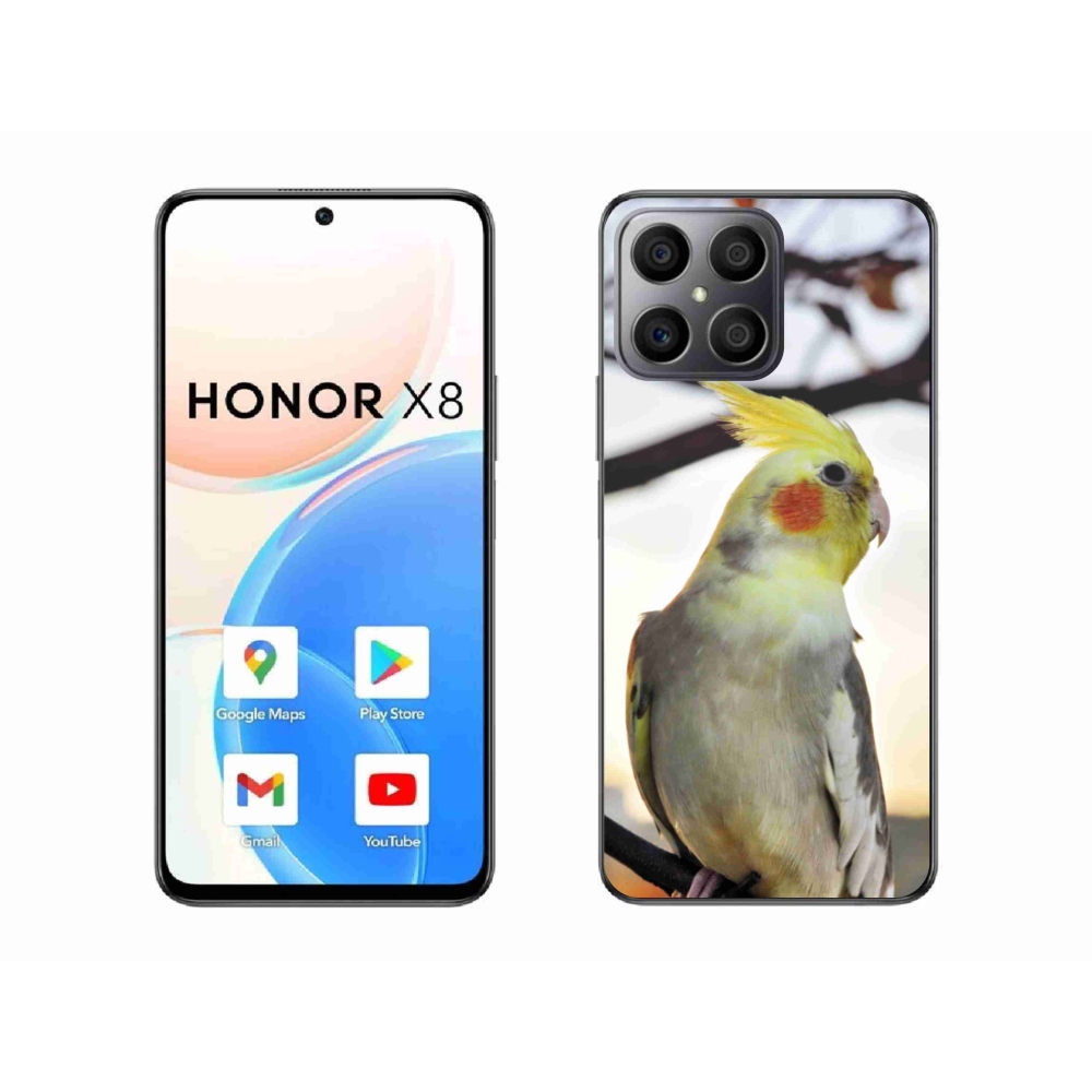 Gélový kryt mmCase na Honor X8 - papagáj korela