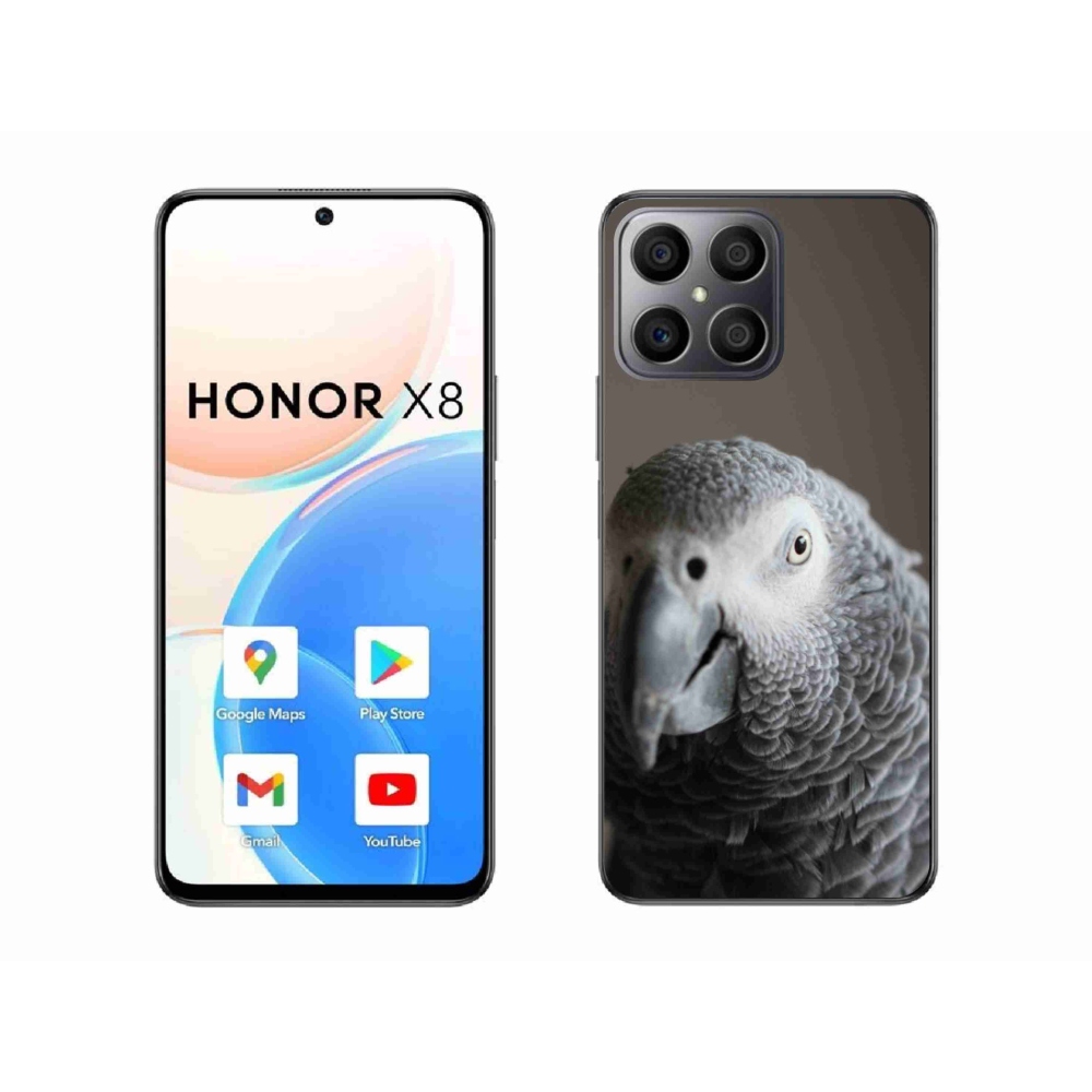 Gélový kryt mmCase na Honor X8 - papagáj žako 2