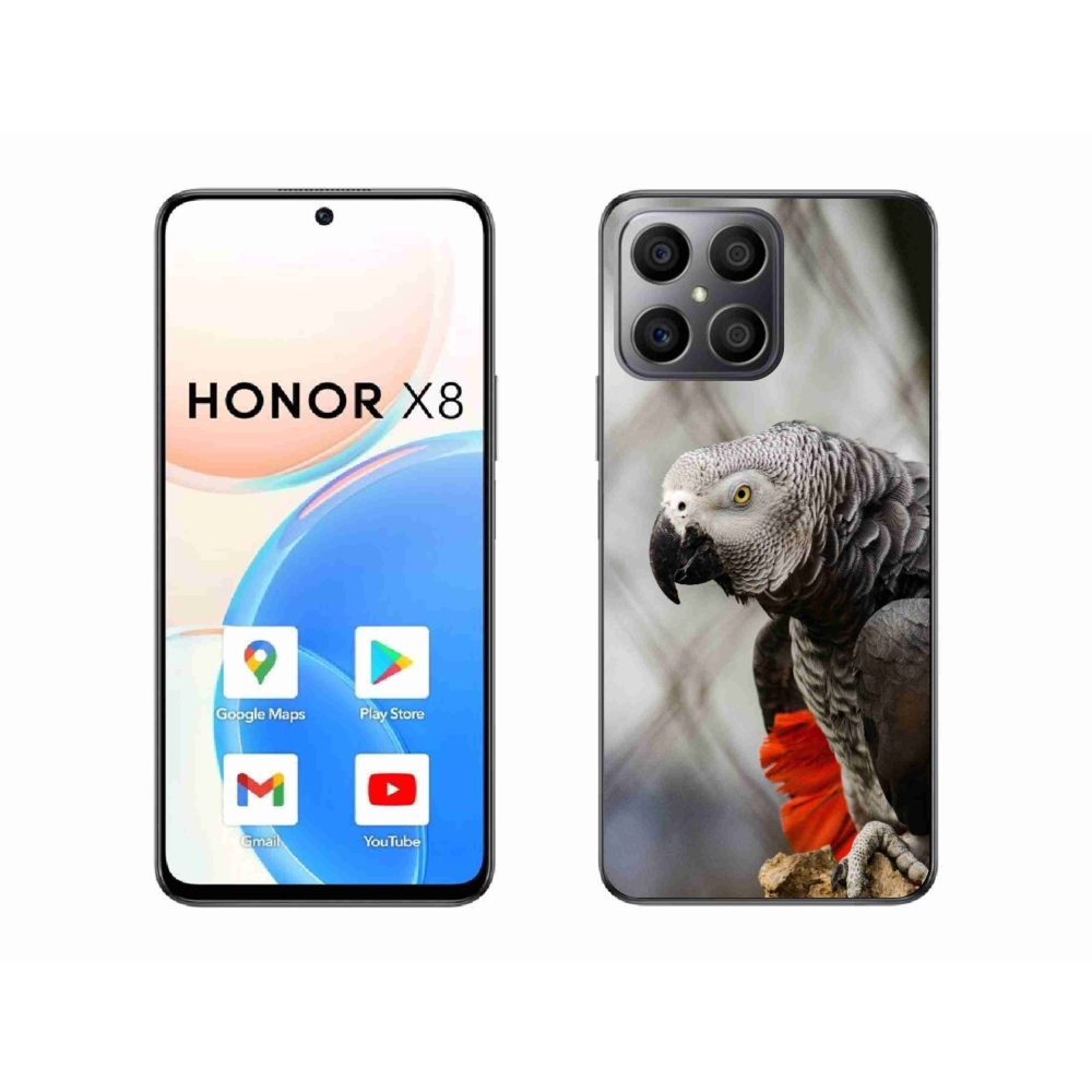 Gélový kryt mmCase na Honor X8 - papagáj žako 3