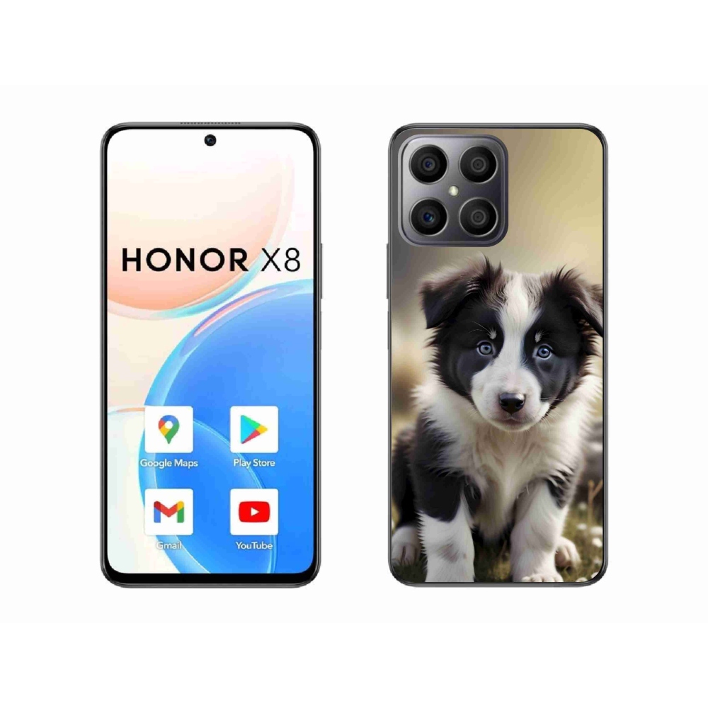 Gélový kryt mmCase na Honor X8 - roztomilá border kólia